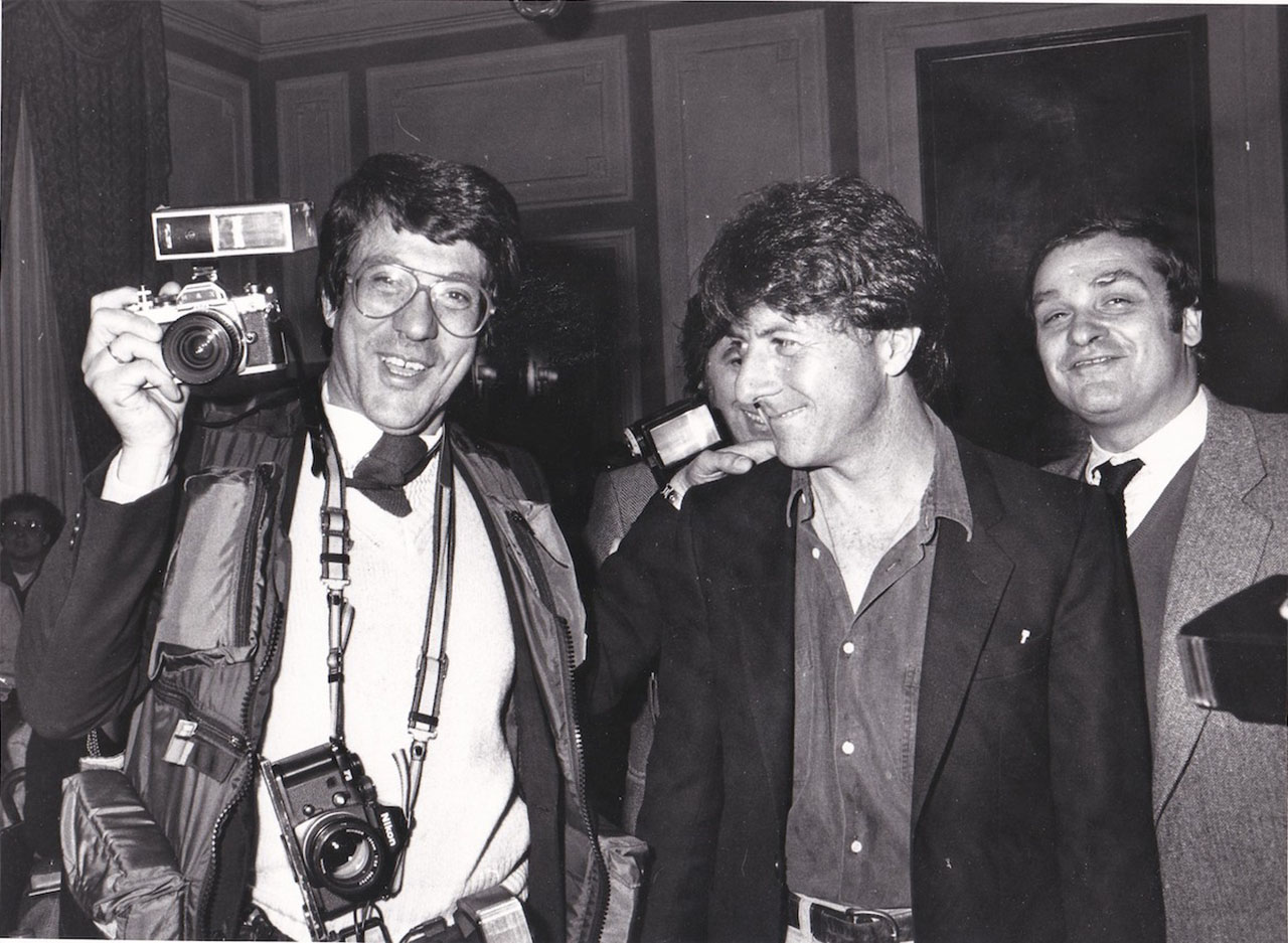 Massimo Capodanno Fotoreporter della Costa d'Amalfi, Massimo Capodanno con Dustin Hoffman